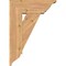Ekena Millwork Traditional Traditional Smooth Bracket w/ Offset Brace, Western Red Cedar, 7 1/2"W x 20"D x 28"H BKT0806X20X28TRA01SWR - alternate 3